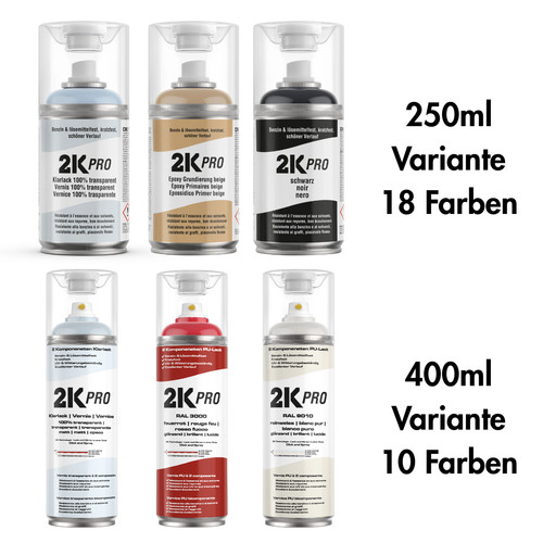 Spraydose 400ml 250ml 2 - 2k,