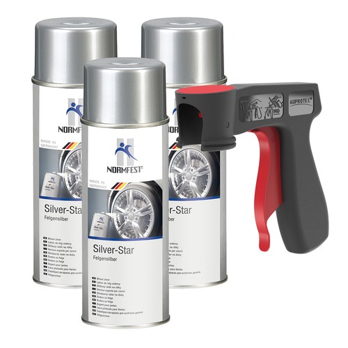 400ml felgenlack silber - 3x,