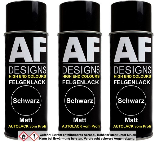 Felgenlack schwarz matt - , 3x