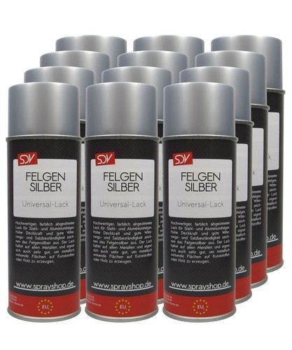 12x felgensilber spray 400ml - 12x,